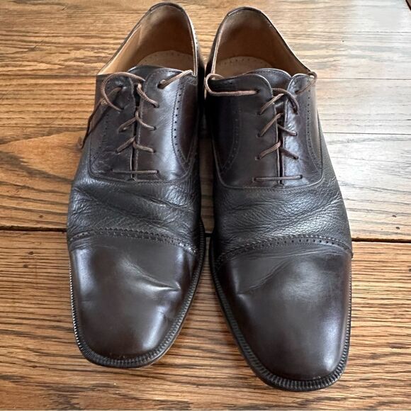 Magnanni Blanco Aldomar Dress Shoes 9249 Brown Brogue Cap Toe Oxfords Men’s 11.5 - Picture 3 of 8